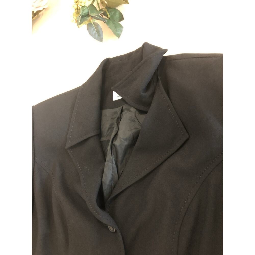 Preview Collection Women Jacket 8 Black 3 Buttons Whimsigoth Preppy Office Siren - Picture 8 of 11
